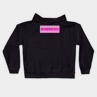 Pink Robredo Surname Kids Hoodie